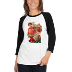 Valentine’s day 3/4 sleeve raglan shirt