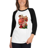 Valentine’s day 3/4 sleeve raglan shirt