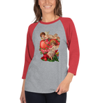 Valentine’s day 3/4 sleeve raglan shirt