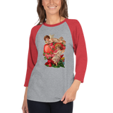 Valentine’s day 3/4 sleeve raglan shirt