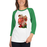 Valentine’s day 3/4 sleeve raglan shirt