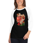 Valentine’s day 3/4 sleeve raglan shirt