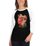 Valentine’s day 3/4 sleeve raglan shirt