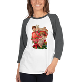 Valentine’s day 3/4 sleeve raglan shirt