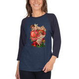 Valentine’s day 3/4 sleeve raglan shirt