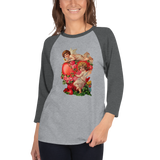 Valentine’s day 3/4 sleeve raglan shirt