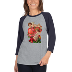 Valentine’s day 3/4 sleeve raglan shirt