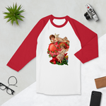 Valentine’s day 3/4 sleeve raglan shirt